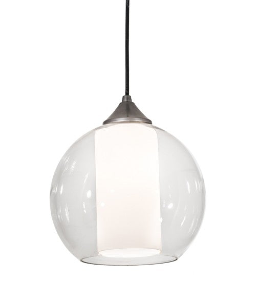 2nd Ave Lighting Bola Cilindro 10" Pendant in Brushed Nickel Finish