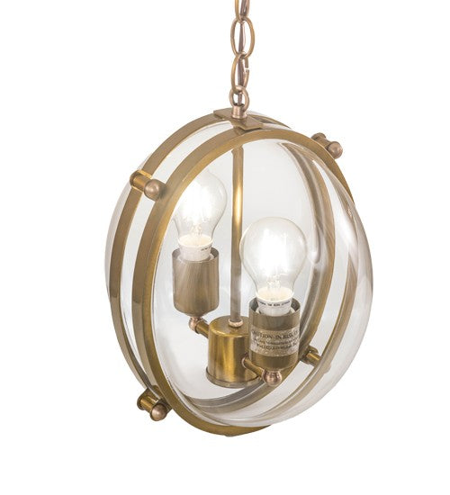 2nd Ave Lighting Bola Cupla 11" Wide Pendant in Brass Finish