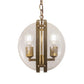 2nd Ave Lighting Bola Cupla 11" Wide Pendant in Brass Finish