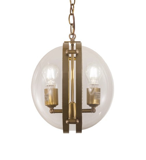 2nd Ave Lighting Bola Cupla 11" Wide Pendant in Brass Finish