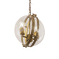2nd Ave Lighting Bola Cupla 11" Wide Pendant in Brass Finish