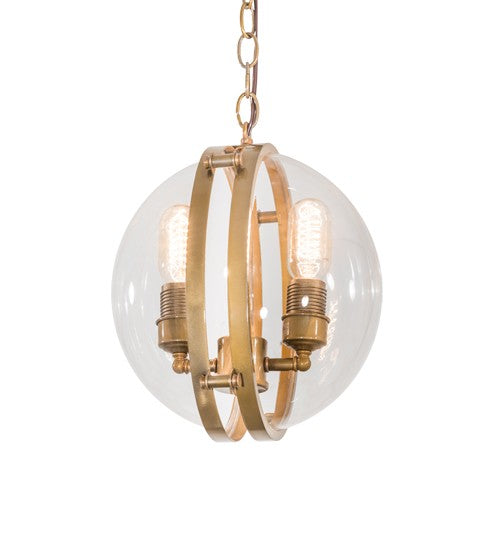 2nd Ave Lighting Bola Cupla 11" Wide Pendant in Brass Finish