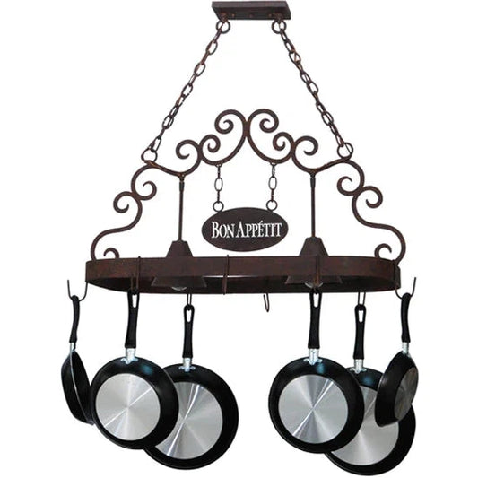 2nd Ave Lighting Bon Appetit 34" 2-Light Cajun Spice Pot Rack