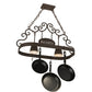 2nd Ave Lighting Bon Appetit 34" Long 2 Light Pot Rack in Gilded Tobacco Finish