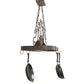 2nd Ave Lighting Bon Appetit 34" Long 2 Light Pot Rack in Gilded Tobacco Finish