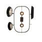 2nd Ave Lighting Bon Appetit 34" Long 2 Light Pot Rack in Gilded Tobacco Finish
