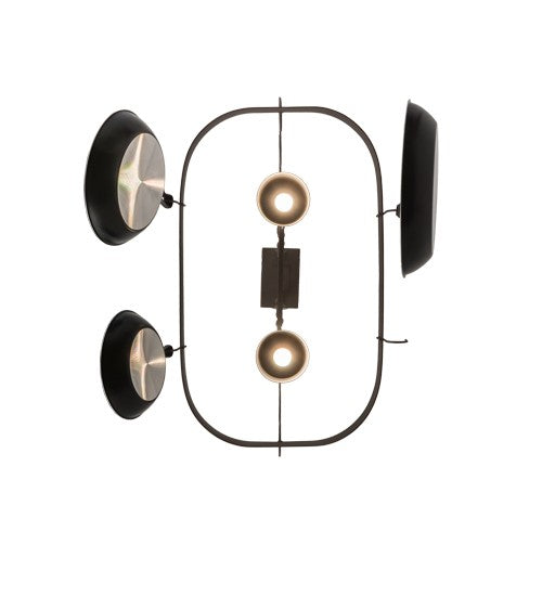 2nd Ave Lighting Bon Appetit 34" Long 2 Light Pot Rack in Gilded Tobacco Finish