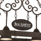 2nd Ave Lighting Bon Appetit 34" Long 2 Light Pot Rack in Gilded Tobacco Finish