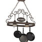 2nd Ave Lighting Bon Appetit 34" Long 2 Light Pot Rack in Gilded Tobacco Finish