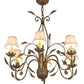 2nd Ave Lighting Bordeaux 36" Wide 6 LT Chandelier in Pompeii Gold