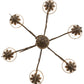 2nd Ave Lighting Bordeaux 36" Wide 6 LT Chandelier in Pompeii Gold