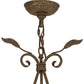 2nd Ave Lighting Bordeaux 36" Wide 6 LT Chandelier in Pompeii Gold