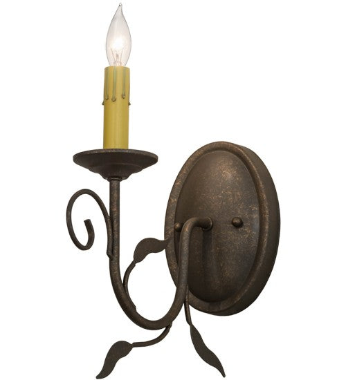 2nd Ave Lighting Bordeaux 5" Wall Sconce in Gilded Tobacco Finish