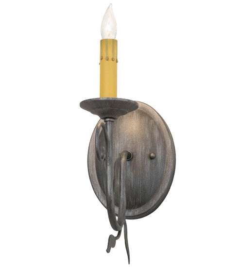2nd Ave Lighting Bordeaux 5" Wall Sconce in Iron Ore Finish