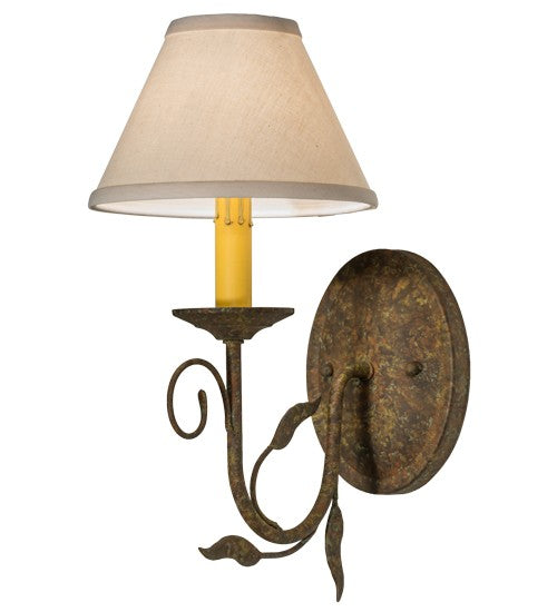 2nd Ave Lighting Bordeaux 7" Wall Sconce in Organic Rust Finish