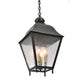 2nd Ave Lighting Boston 14" Clear Seeded Glass Square Wrought Iron Lantern Pendant Light