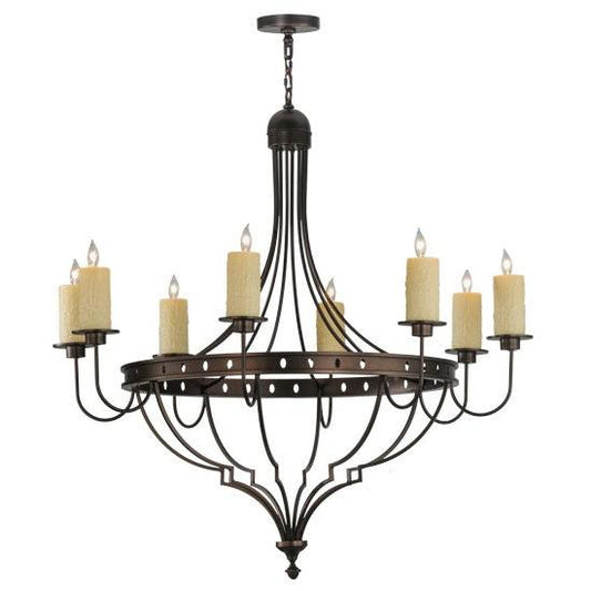2nd Ave Lighting Bottini 48" Wide 8 LT Chandelier in Mahogany Bronze Finish