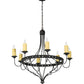 2nd Ave Lighting Bottini 48" Wide 8 Light Chandelier in Wrought Iron Finish
