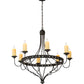 2nd Ave Lighting Bottini 48" Wide 8 Light Chandelier in Wrought Iron Finish
