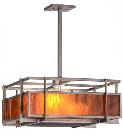 2nd Ave Lighting Boulder Creek 20" Pendant With Steel Finish
