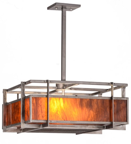 2nd Ave Lighting Boulder Creek 20" Pendant With Steel Finish
