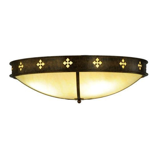 2nd Ave Lighting Byzantine 36" Flushmount With Brushed Gold Finish