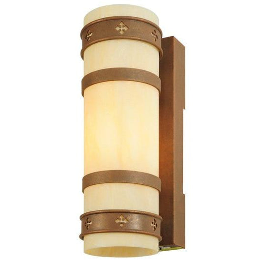 2nd Ave Lighting Byzantine 7" Wall Sconce With Antique Rust Finish