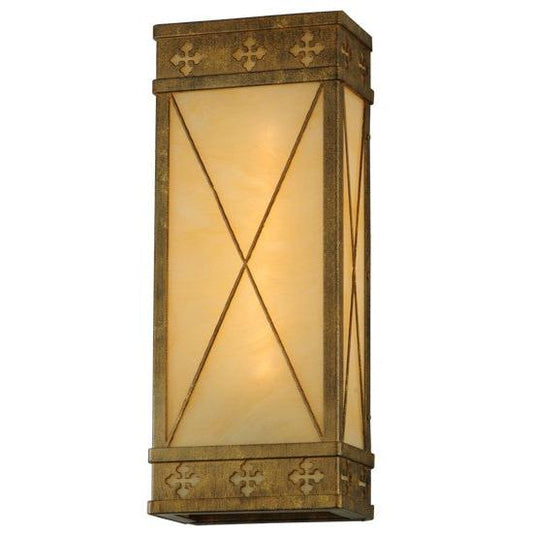 2nd Ave Lighting Byzantine 7" Wall Sconce in Brushed Gold Finish