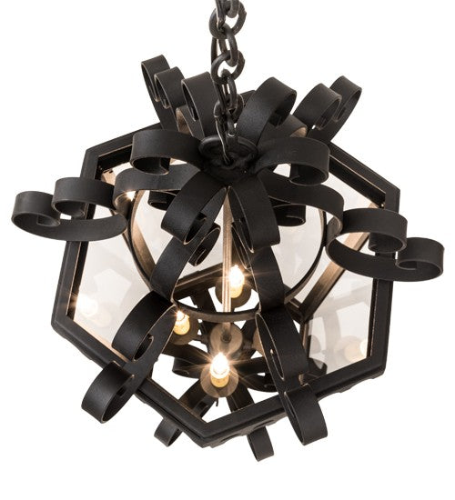 2nd Ave Lighting Cadenza 18" Pendant in Textured Black Finish