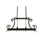 2nd Ave Lighting Caiden 43" Long 2 Light Pot Rack Ceiling Fixture in Chestnut Finish