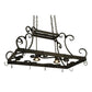 2nd Ave Lighting Caiden 43" Long 2 Light Pot Rack Ceiling Fixture in Chestnut Finish