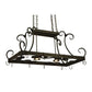2nd Ave Lighting Caiden 43" Long 2 Light Pot Rack Ceiling Fixture in Chestnut Finish