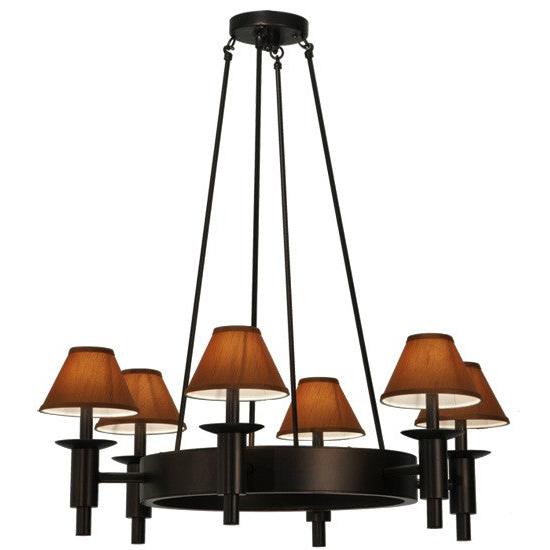 2nd Ave Lighting Calais 36" Wide 6 LT Chandelier in Mahogany Bronze