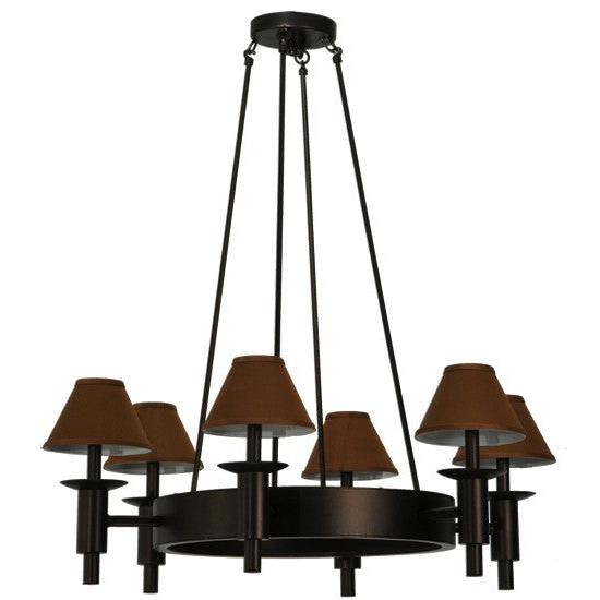 2nd Ave Lighting Calais 36" Wide 6 LT Chandelier in Mahogany Bronze