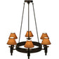 2nd Ave Lighting Calais 36" Wide 6 LT Chandelier in Mahogany Bronze