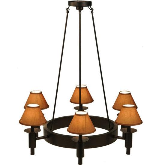 2nd Ave Lighting Calais 36" Wide 6 LT Chandelier in Mahogany Bronze