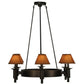 2nd Ave Lighting Calais 36" Wide 6 LT Chandelier in Mahogany Bronze