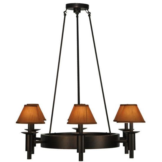2nd Ave Lighting Calais 36" Wide 6 LT Chandelier in Mahogany Bronze