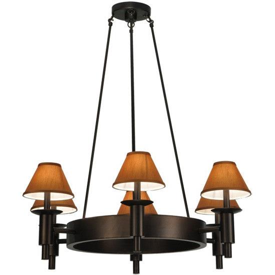 2nd Ave Lighting Calais 36" Wide 6 LT Chandelier in Mahogany Bronze