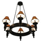 2nd Ave Lighting Calais 36" Wide 6 LT Chandelier in Mahogany Bronze