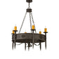 2nd Ave Lighting Calandra 36" Wide 6 LT Chandelier in Golden Bronze Finish