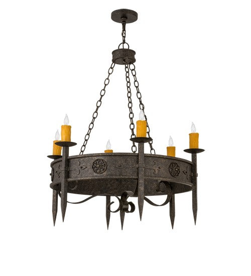 2nd Ave Lighting Calandra 36" Wide 6 LT Chandelier in Golden Bronze Finish