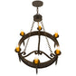 2nd Ave Lighting Calandra 36" Wide 6 LT Chandelier in Golden Bronze Finish