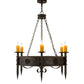 2nd Ave Lighting Calandra 36" Wide 6 LT Chandelier in Golden Bronze Finish