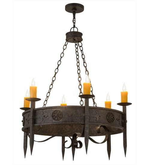 2nd Ave Lighting Calandra 36" Wide 6 LT Chandelier in Golden Bronze Finish