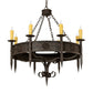 2nd Ave Lighting Calandra 42" Wide 8 Light Chandelier in Coffee Bean Finish