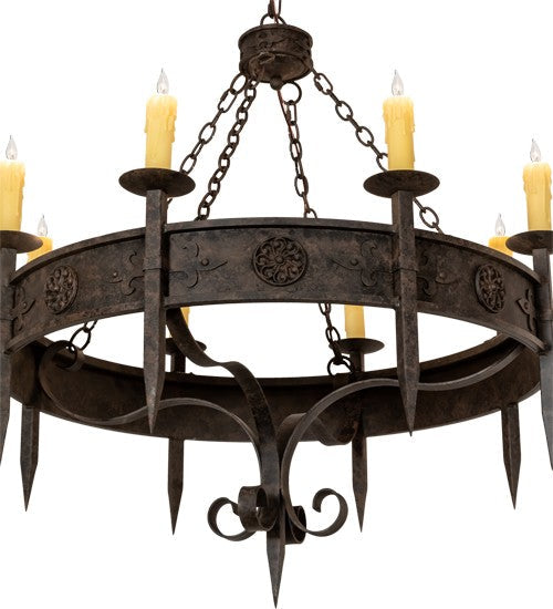 2nd Ave Lighting Calandra 42" Wide 8 Light Chandelier in Coffee Bean Finish