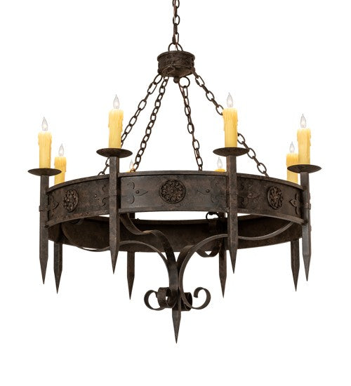 2nd Ave Lighting Calandra 42" Wide 8 Light Chandelier in Coffee Bean Finish