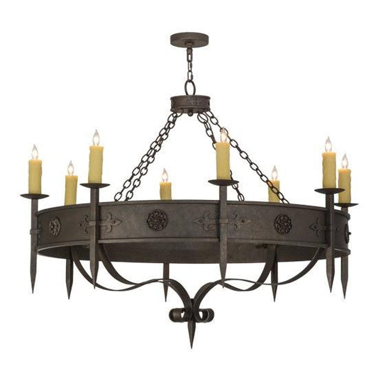 2nd Ave Lighting Calandra 54" Wide 8 LT Chandelier in Gilded Tobacco Finish