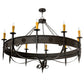 2nd Ave Lighting Calandra 66" Wide 10 LT Chandelier in Chestnut Finish